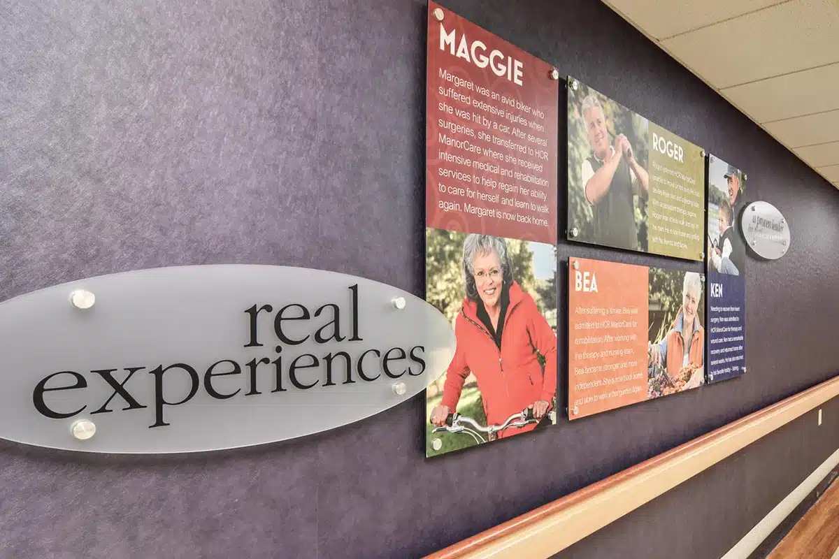 Pictures of patients on the walls of North Royalton